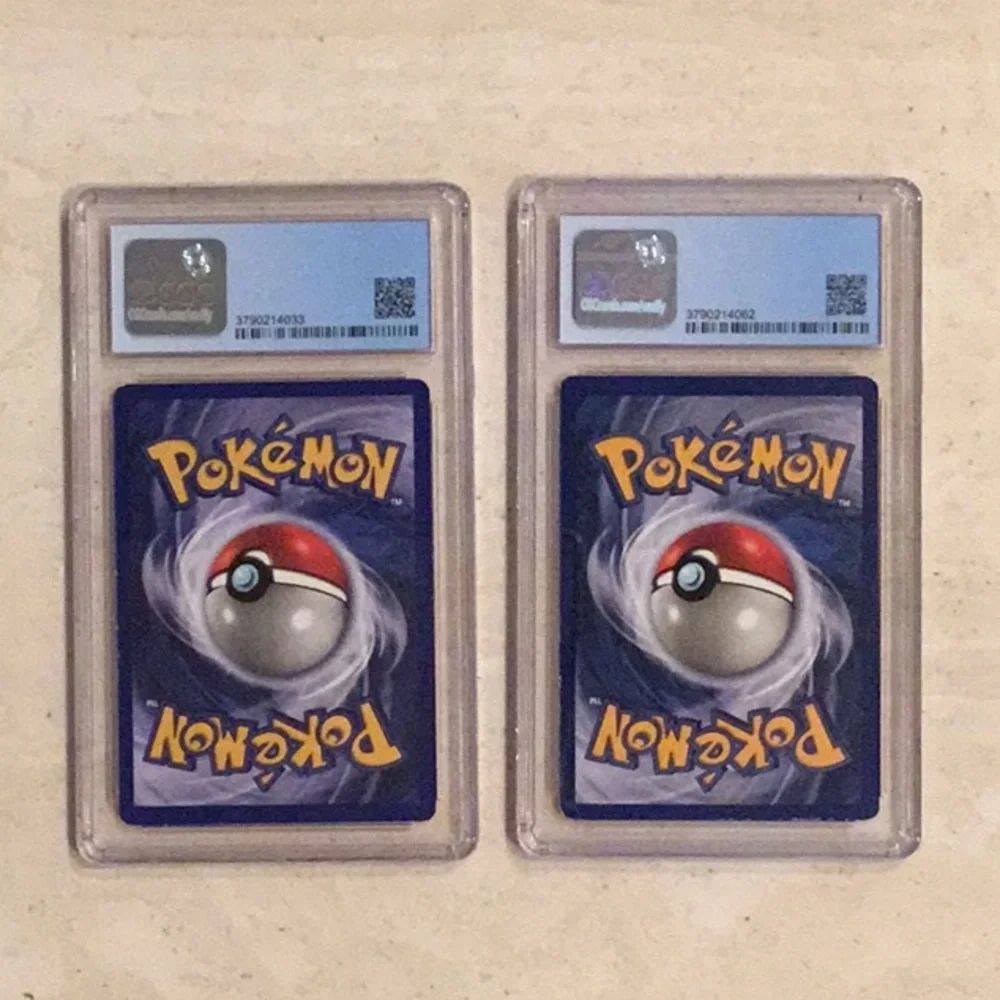 Pikachu & Charmander 1999 Pokemon 60/64 46/102 Base Set CGC 7 Graded Card - Picture 3 of 10